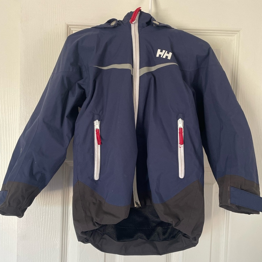 Helly Hansen Kids Raincoat - Navy and Black